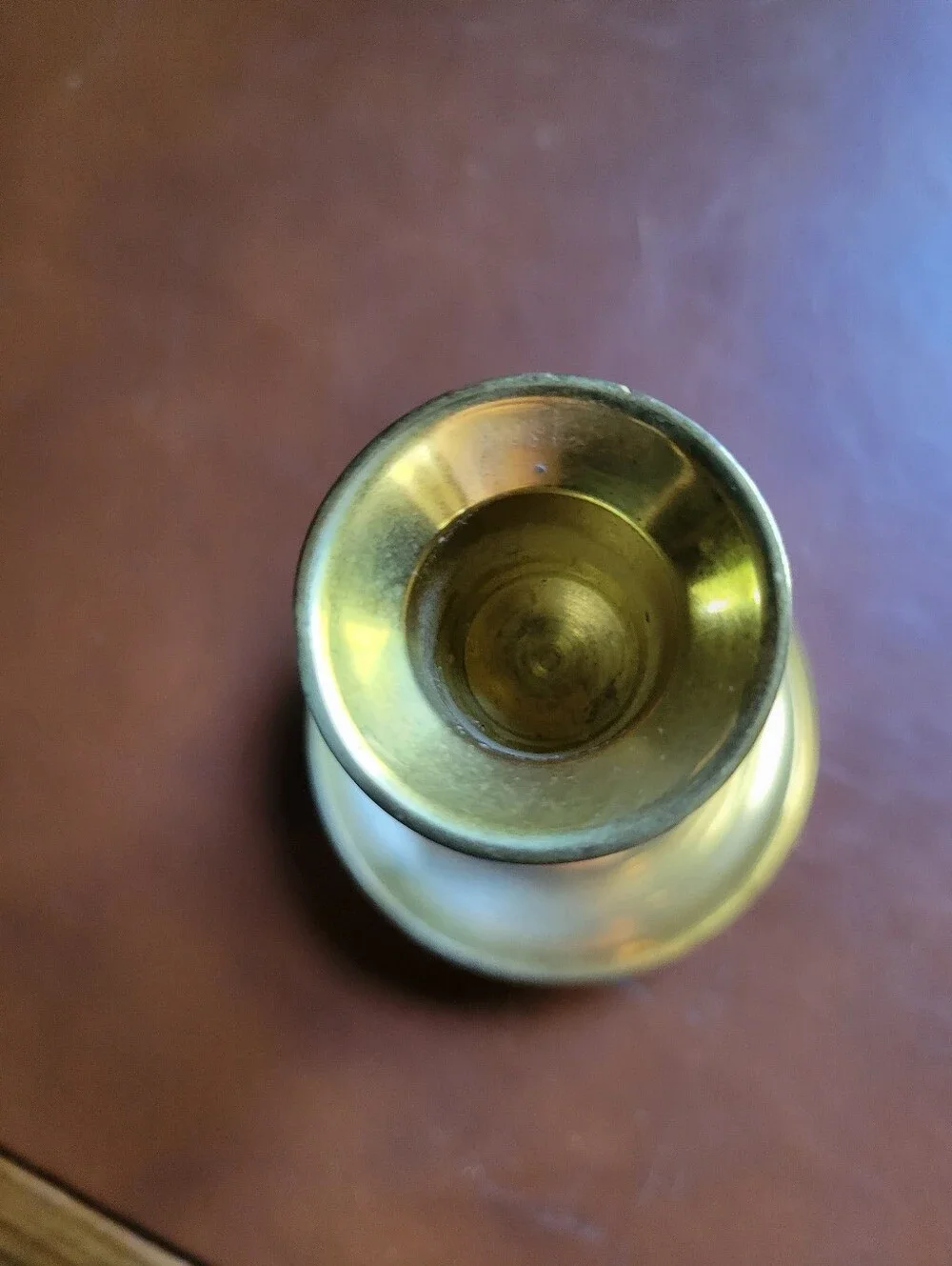 Round Saucer Base Candlestick Holder- India-fine Quality Lacquered Brass
